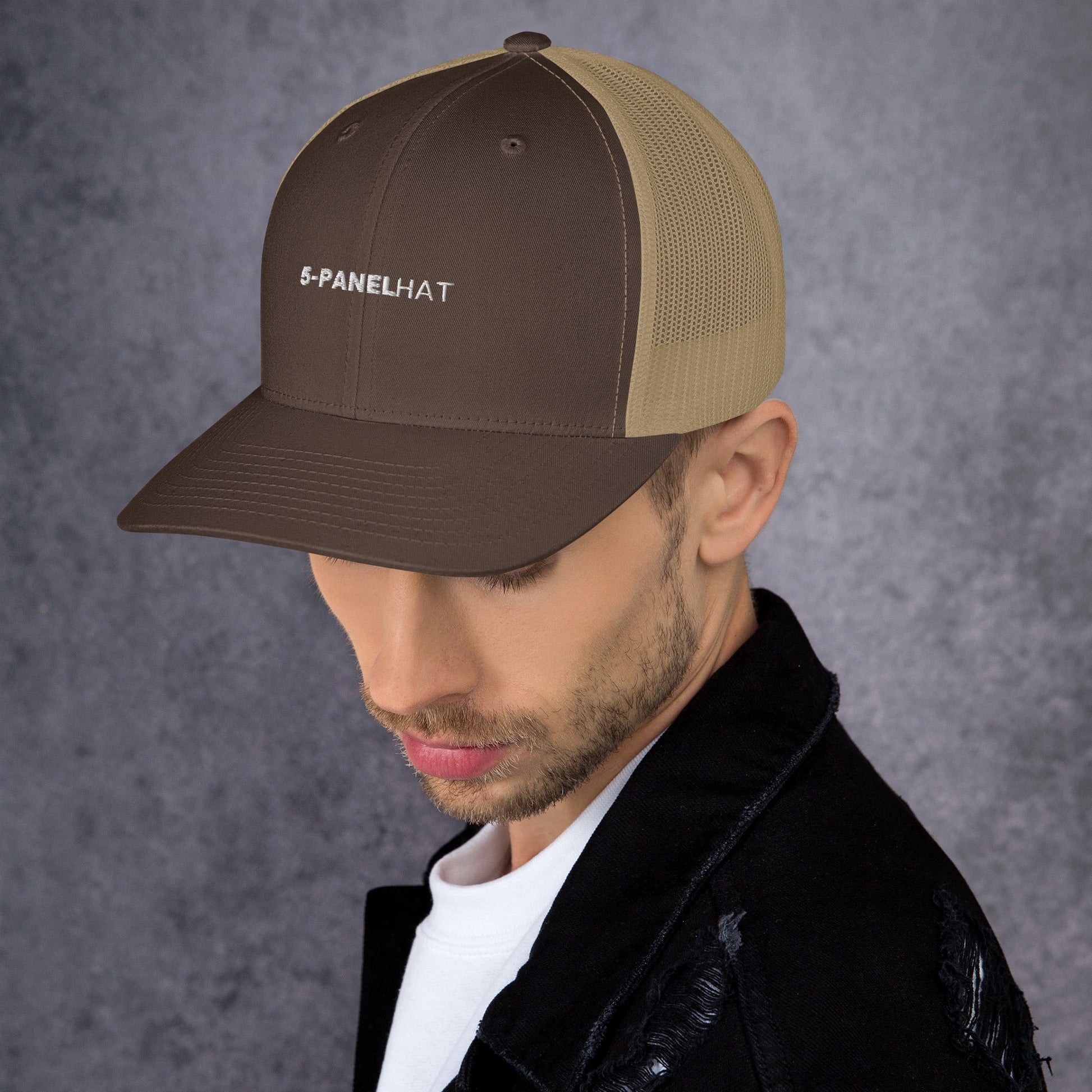 Black retro mesh trucker hat yupoong - trucker hats