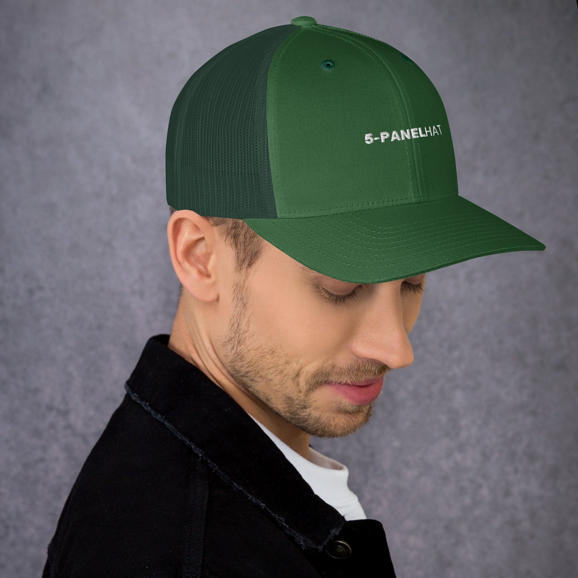 Black retro mesh trucker hat yupoong - trucker hats