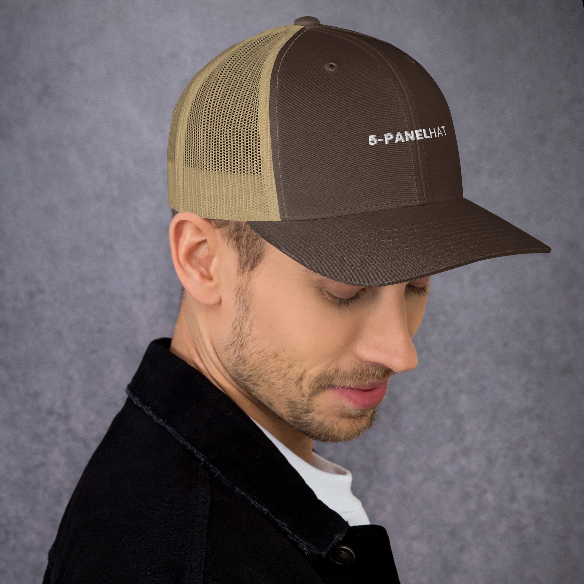 Black retro mesh trucker hat yupoong - trucker hats
