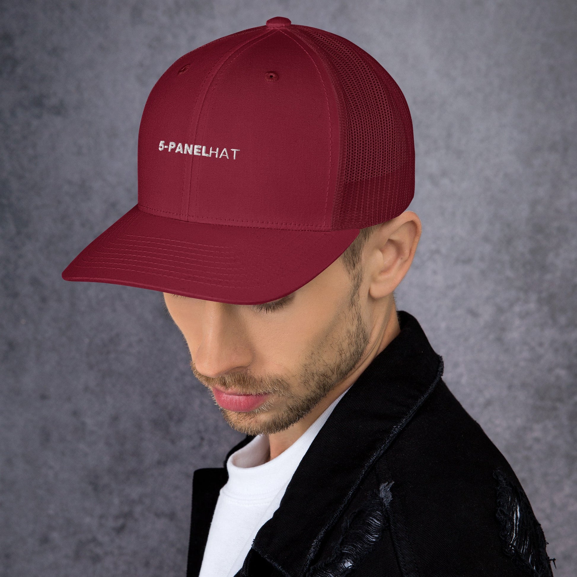 Black retro mesh trucker hat yupoong - trucker hats