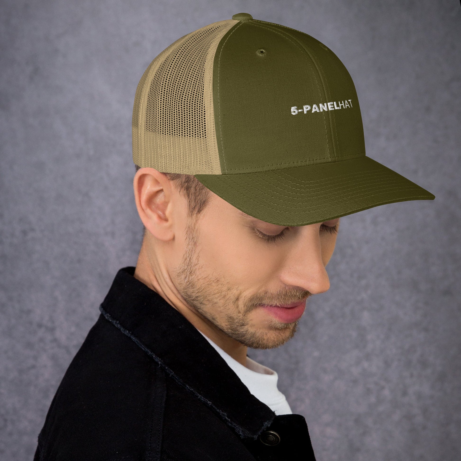 Black retro mesh trucker hat yupoong - trucker hats