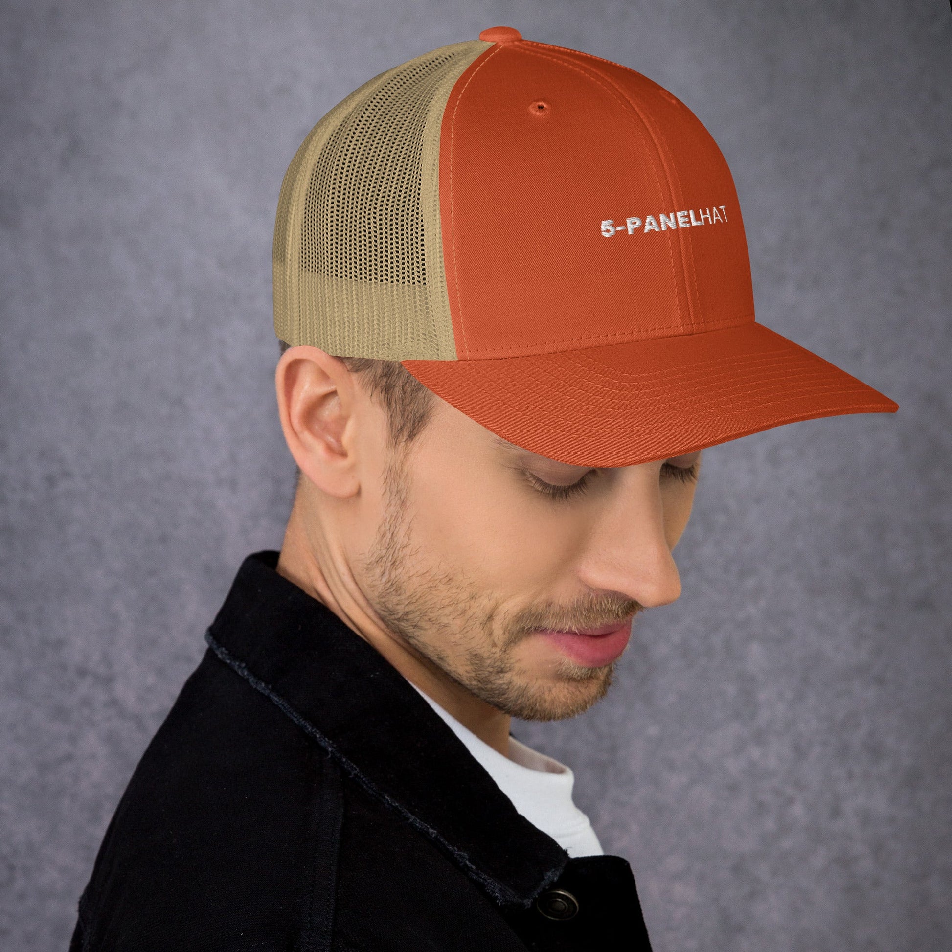 Black retro mesh trucker hat yupoong - trucker hats