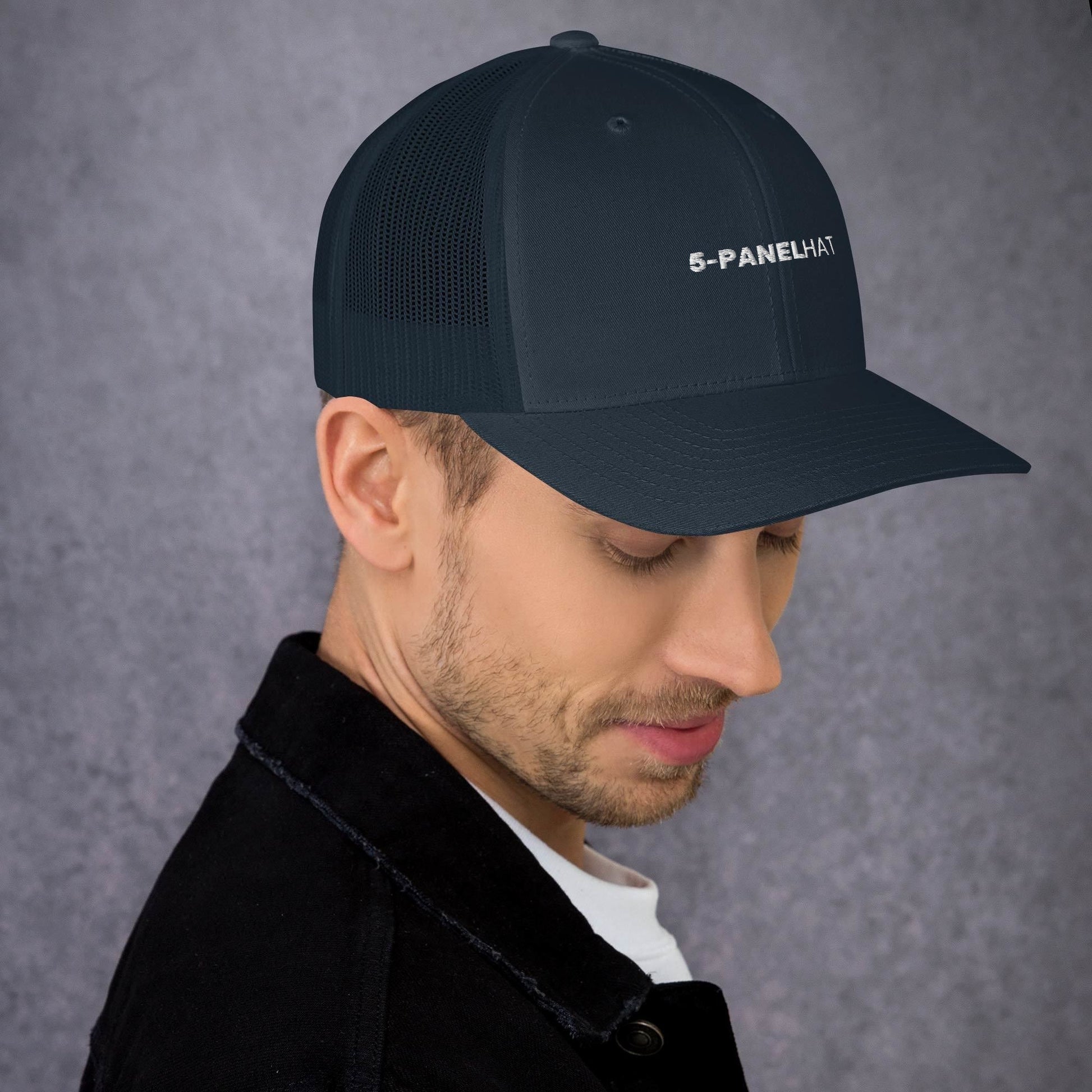 Black retro mesh trucker hat yupoong - trucker hats