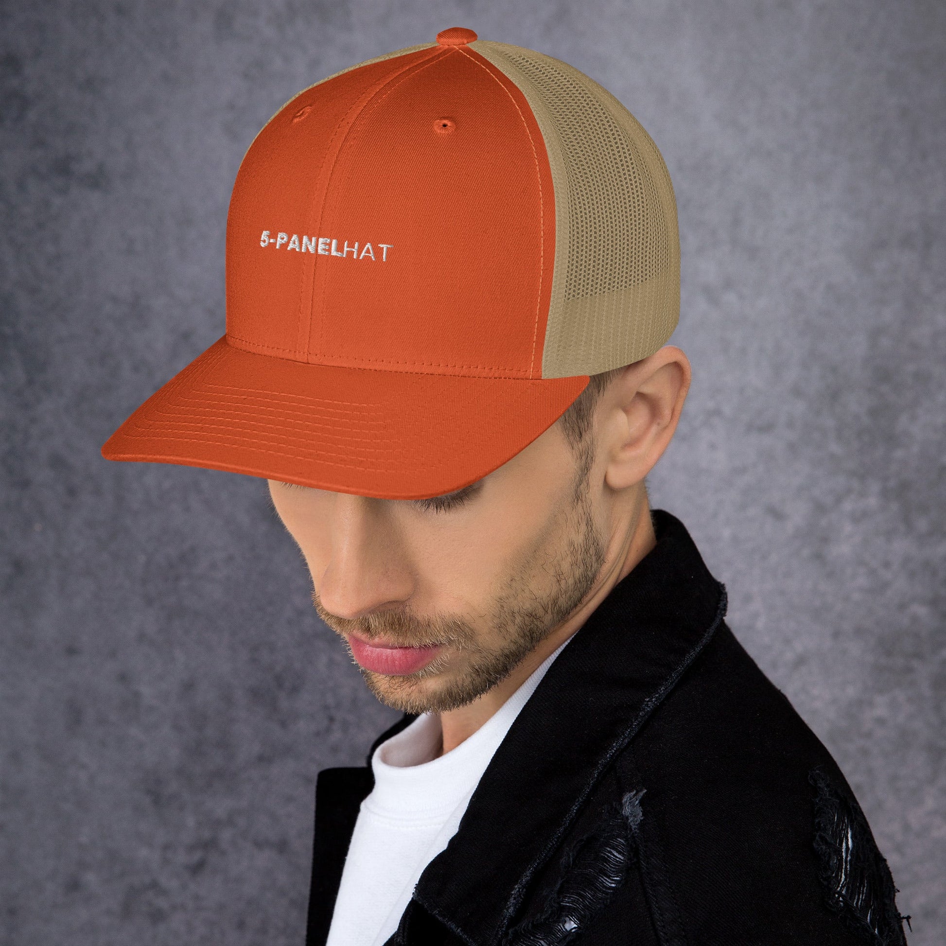 Black retro mesh trucker hat yupoong - trucker hats