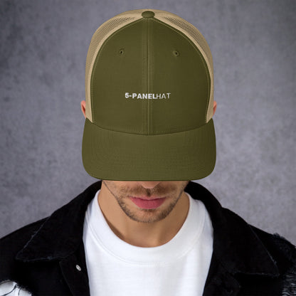 Black retro mesh trucker hat yupoong - moss/ khaki - trucker hats