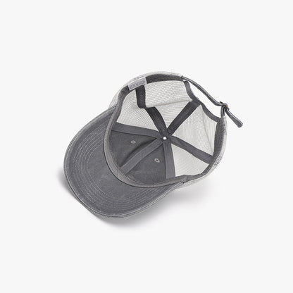 Breathable mesh adjustable baseball cap - breathable mesh adjustable baseball cap