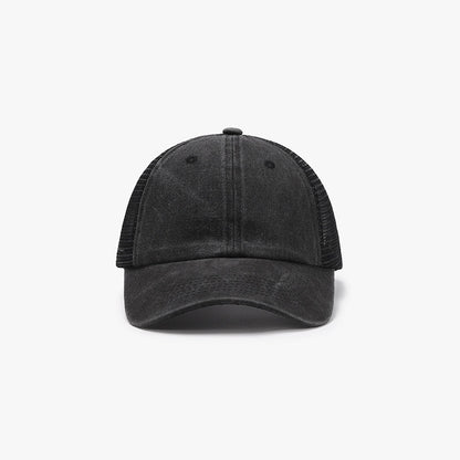 Breathable mesh adjustable baseball cap - black / one size - breathable mesh adjustable baseball cap
