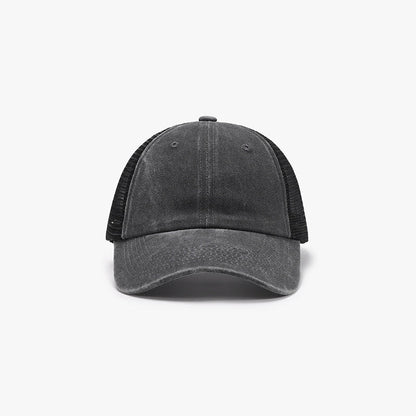 Breathable mesh adjustable baseball cap - dark gray / one size - breathable mesh adjustable baseball cap