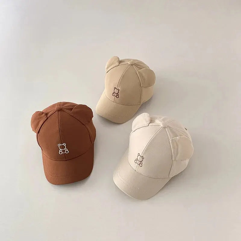 Cute baby baseball cap – adjustable cartoon design summer hat (6-24m) - kids hats