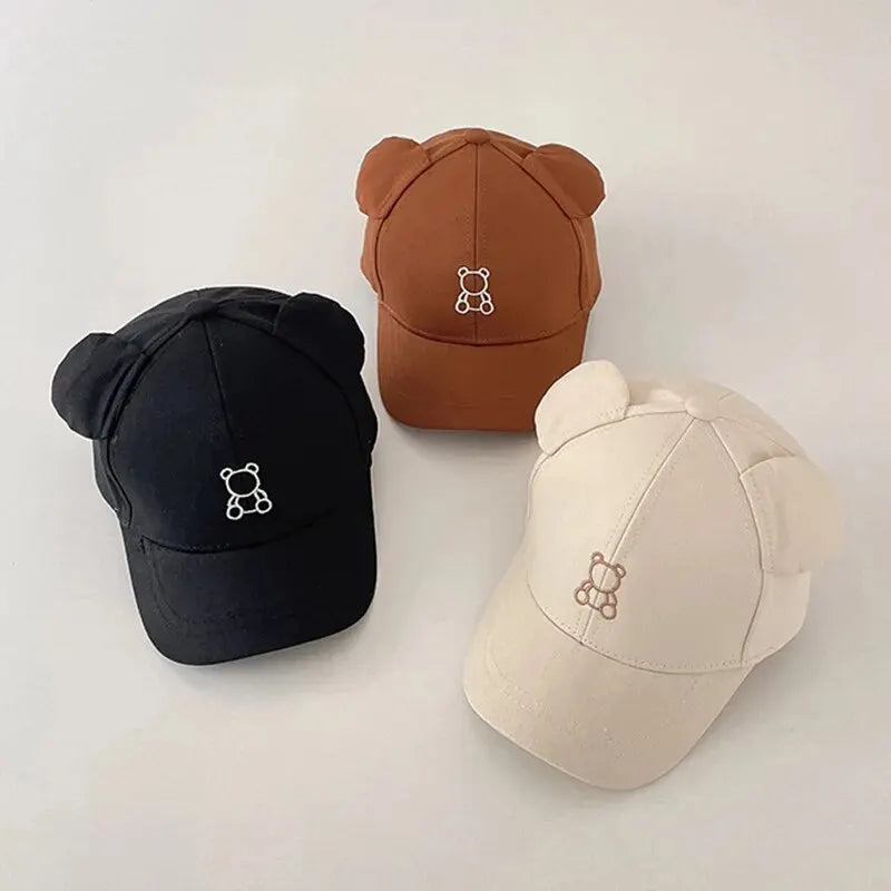 Cute baby baseball cap – adjustable cartoon design summer hat (6-24m) - kids hats