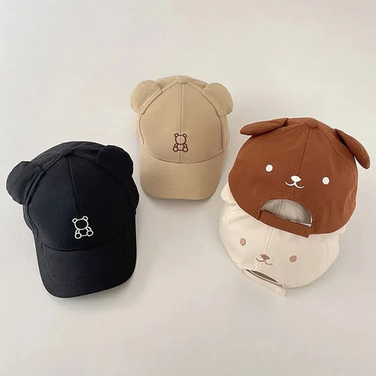 Cute baby baseball cap – adjustable cartoon design summer hat (6-24m) - kids hats