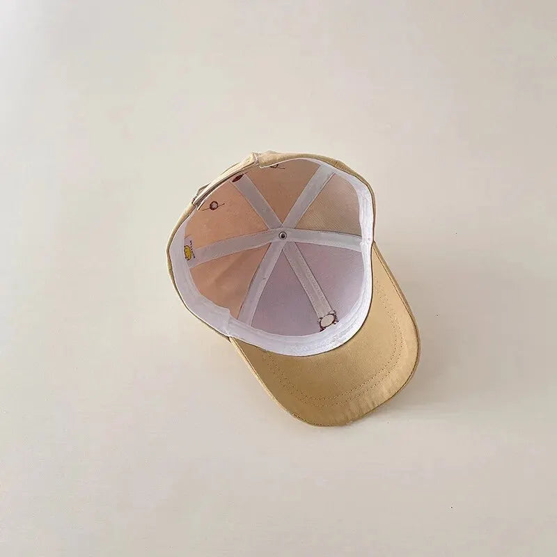 Cute baby baseball cap – adjustable cartoon design summer hat (6-24m) - kids hats