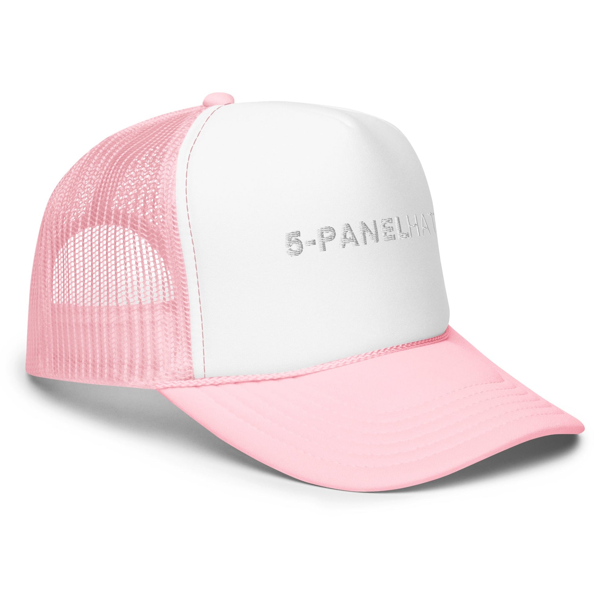 Embroidered foam 5-panel trucker hat - trucker hats