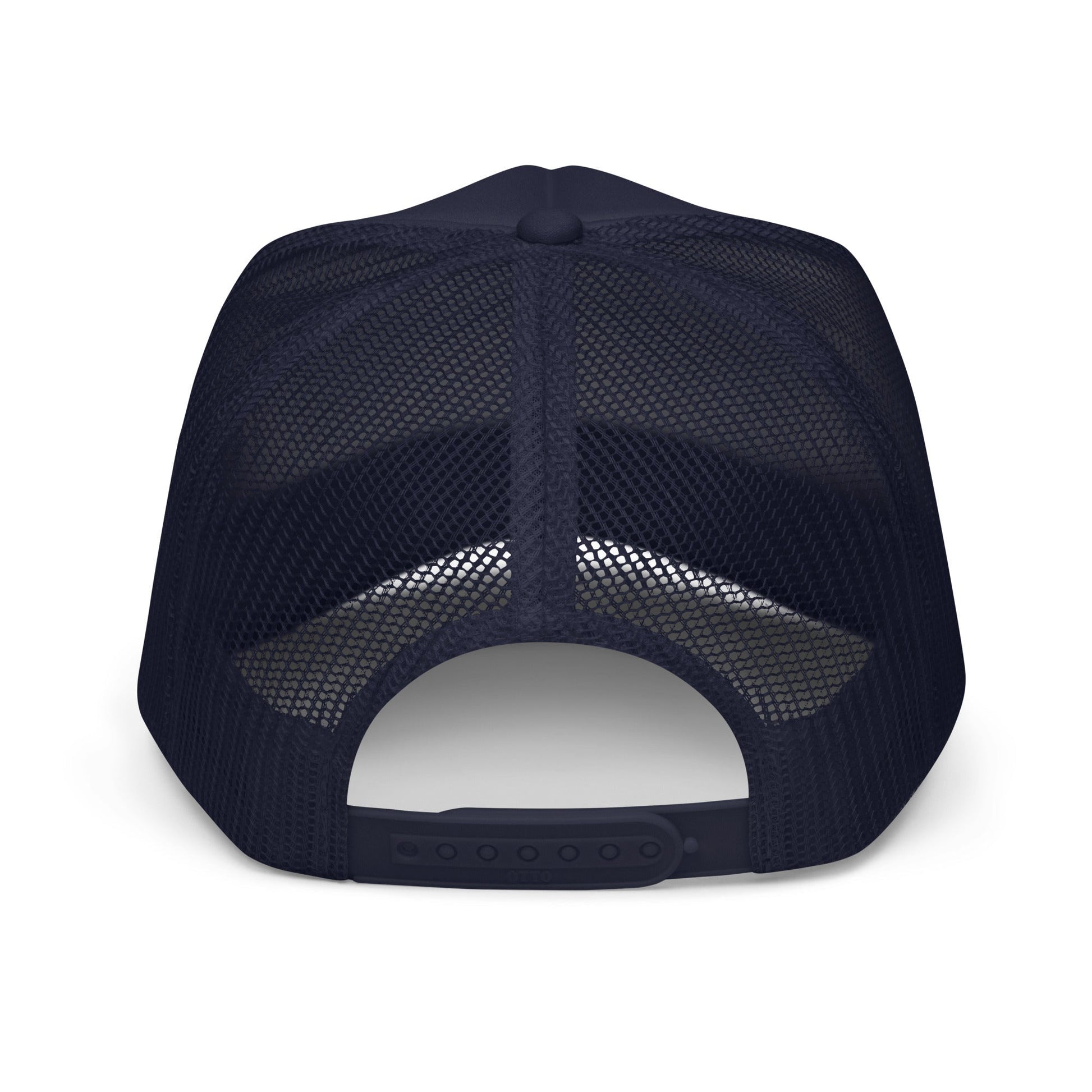 Embroidered foam 5-panel trucker hat - trucker hats