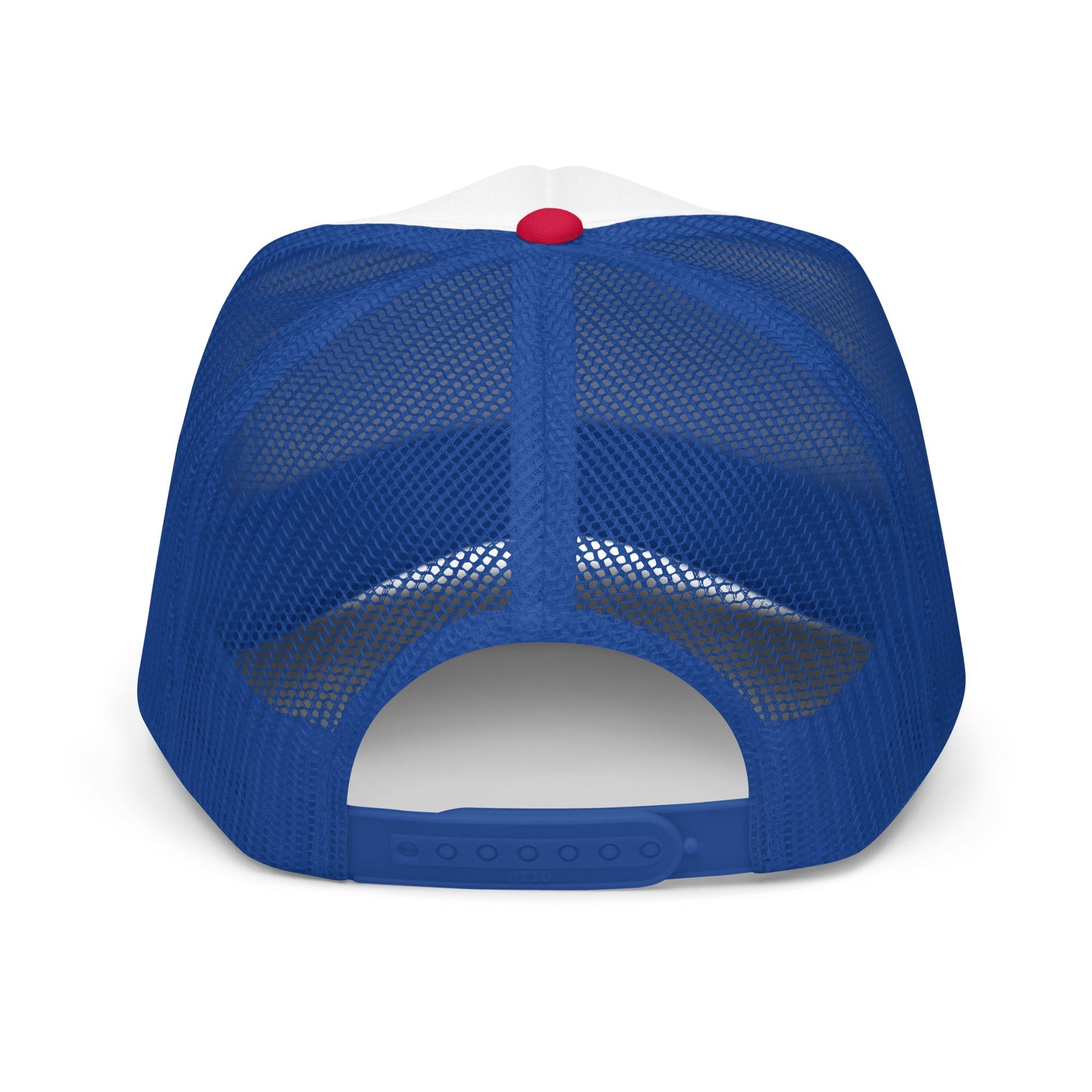 Embroidered foam 5-panel trucker hat - trucker hats