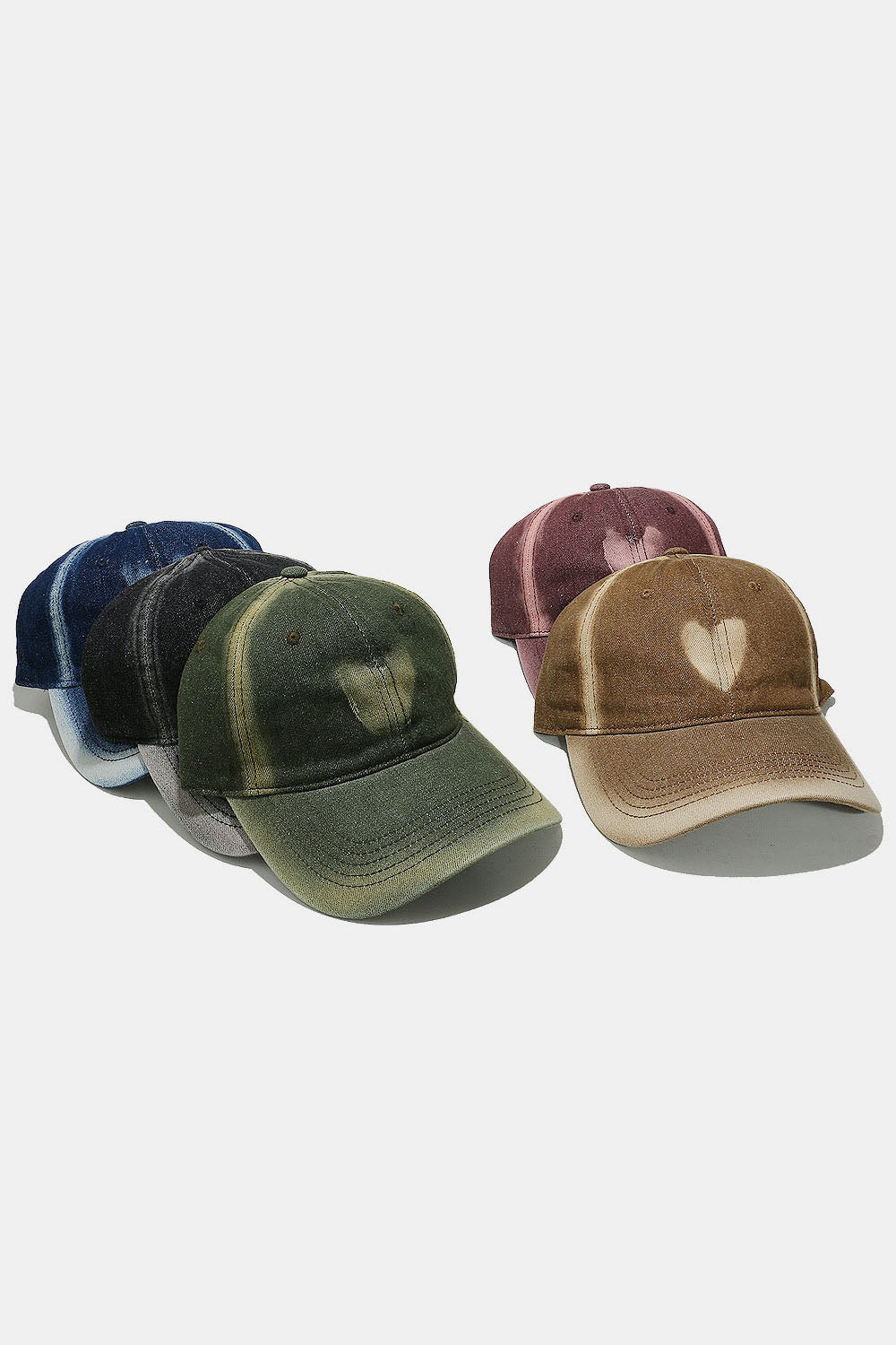 Heart cotton baseball cap - heart-themed cotton baseball cap