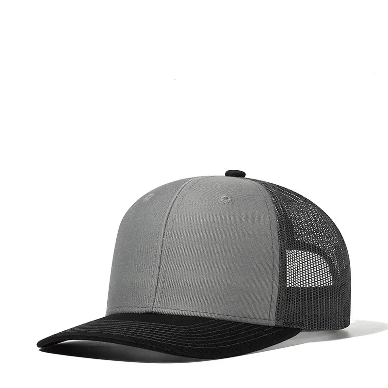 High quality mesh baseball cap summer outdoor simple classic breathable sunshade net hat sport fishing climbing driver