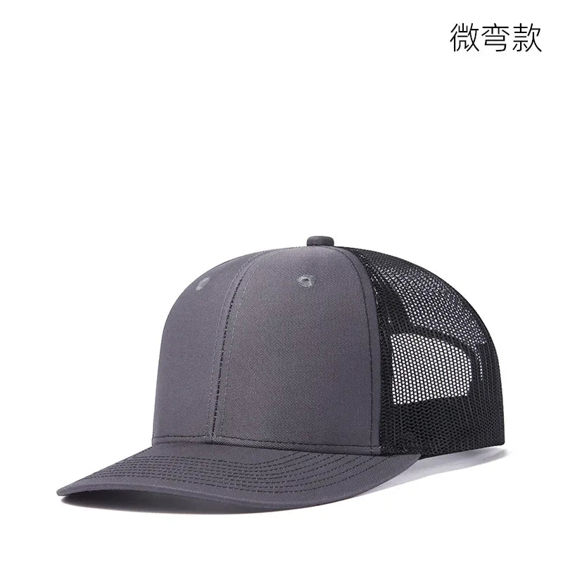 High quality mesh baseball cap summer outdoor simple classic breathable sunshade net hat sport fishing climbing driver