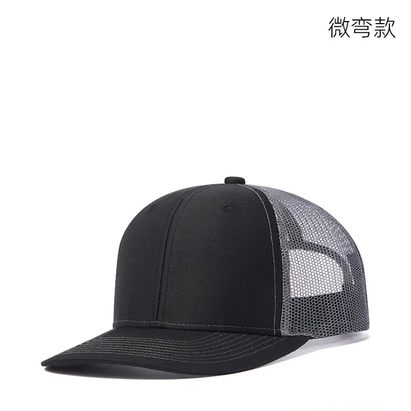 High quality mesh baseball cap summer outdoor simple classic breathable sunshade net hat sport fishing climbing driver