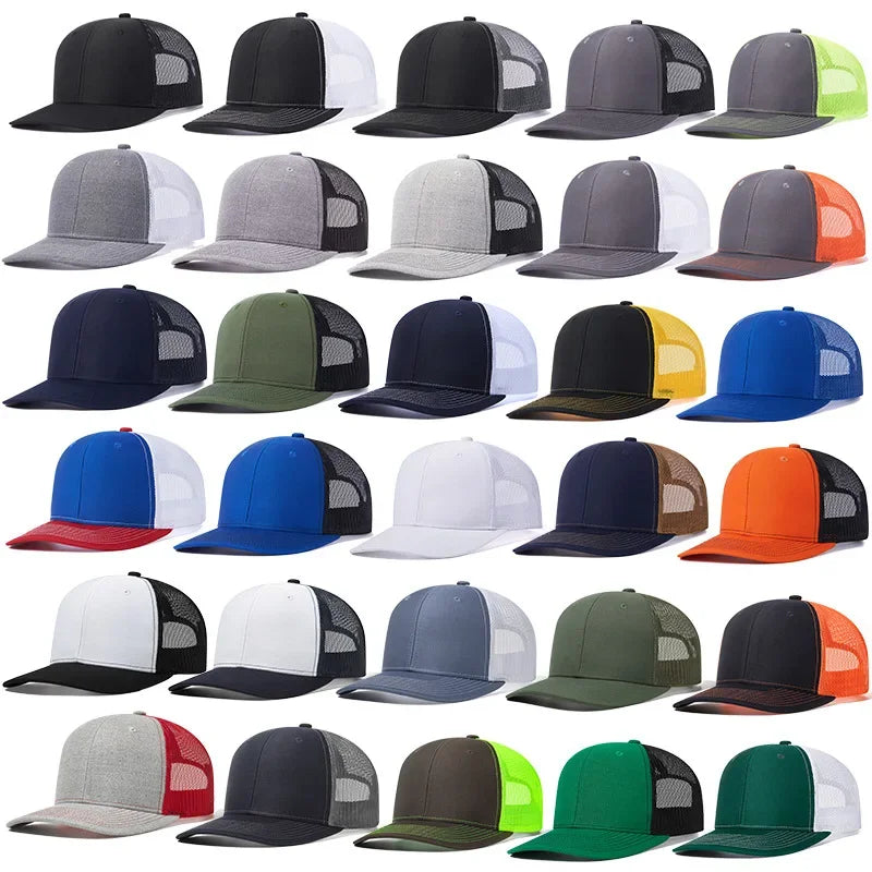 High quality mesh baseball cap summer outdoor simple classic breathable sunshade net hat sport fishing climbing driver