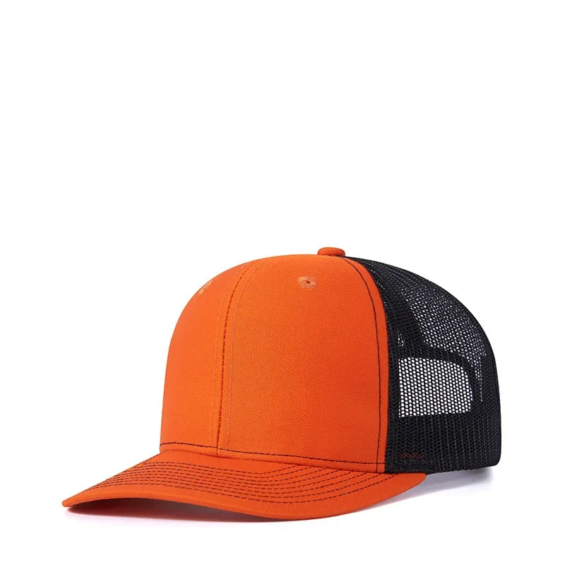 High quality mesh baseball cap summer outdoor simple classic breathable sunshade net hat sport fishing climbing driver