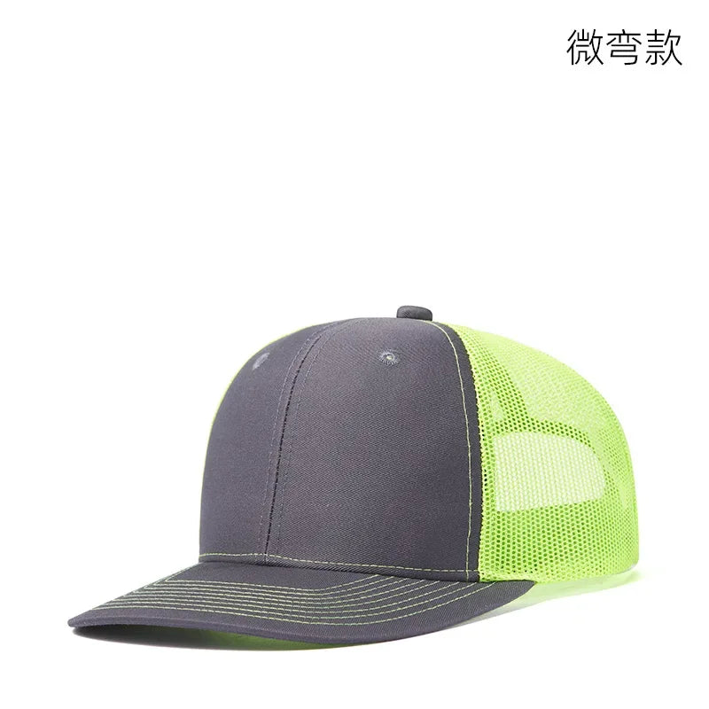 High quality mesh baseball cap summer outdoor simple classic breathable sunshade net hat sport fishing climbing driver