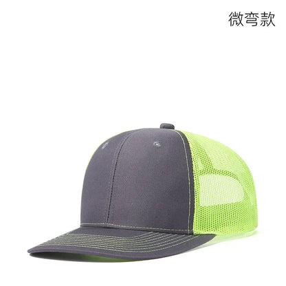 High quality mesh baseball cap summer outdoor simple classic breathable sunshade net hat sport fishing climbing driver