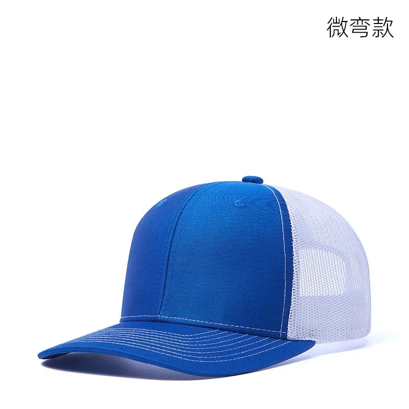 High quality mesh baseball cap summer outdoor simple classic breathable sunshade net hat sport fishing climbing driver