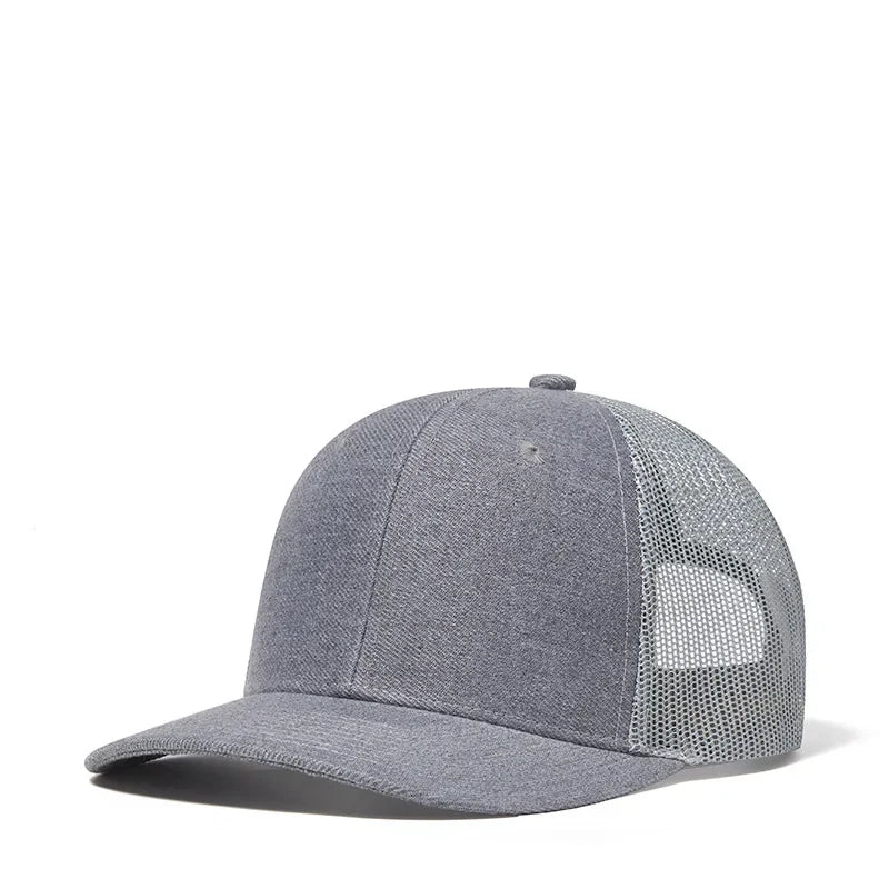 High quality mesh baseball cap summer outdoor simple classic breathable sunshade net hat sport fishing climbing driver