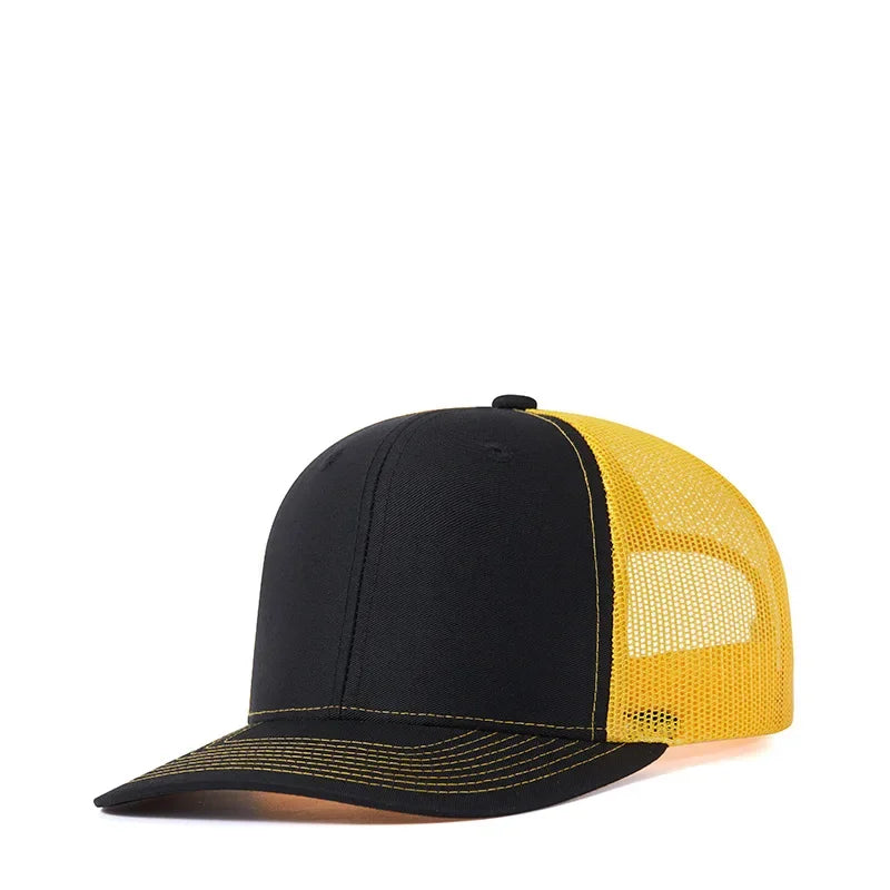 High quality mesh baseball cap summer outdoor simple classic breathable sunshade net hat sport fishing climbing driver