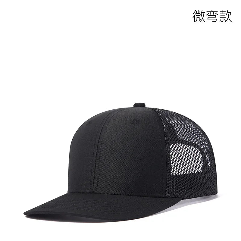 High quality mesh baseball cap summer outdoor simple classic breathable sunshade net hat sport fishing climbing driver