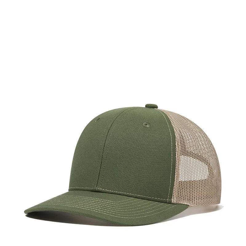 High quality mesh baseball cap summer outdoor simple classic breathable sunshade net hat sport fishing climbing driver