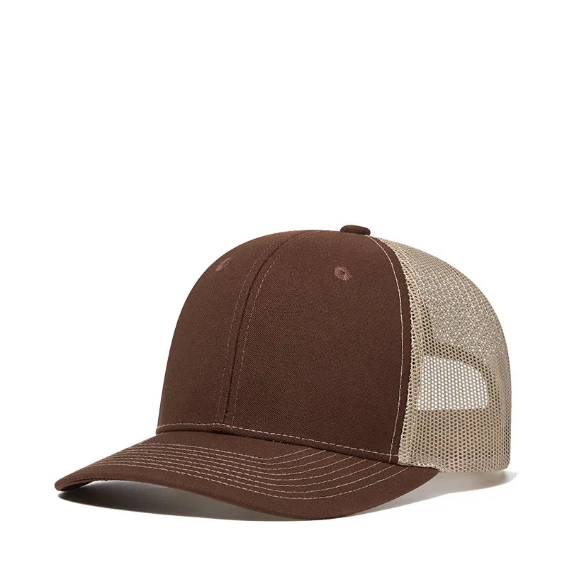 High quality mesh baseball cap summer outdoor simple classic breathable sunshade net hat sport fishing climbing driver