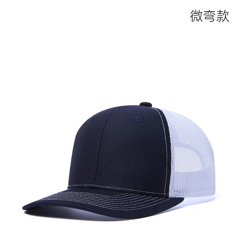 High quality mesh baseball cap summer outdoor simple classic breathable sunshade net hat sport fishing climbing driver