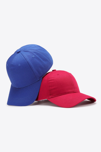 Plain adjustable cotton baseball cap - plain adjustable cotton baseball cap