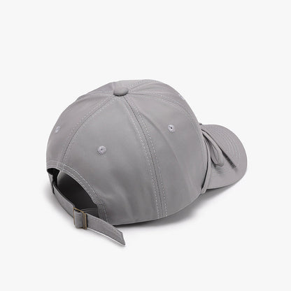 Tied bow cotton baseball cap - tied bow cotton baseball cap