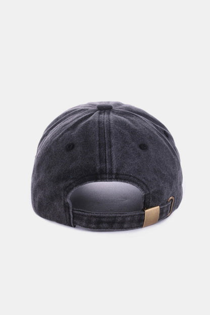 Zenana washed atlanta embroidered baseball cap - zenana washed atlanta embroidered baseball cap