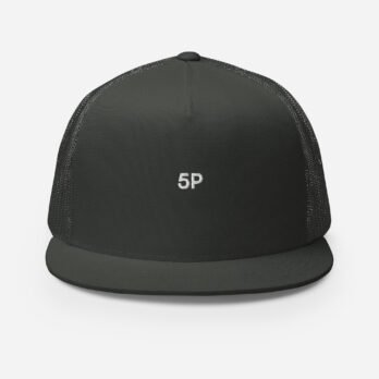 Charcoal 5 Panel Trucker Hat