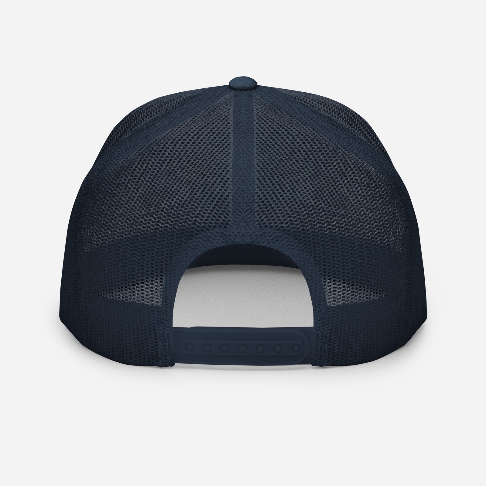 Navy 5 Panel Trucker Hat - Image 2