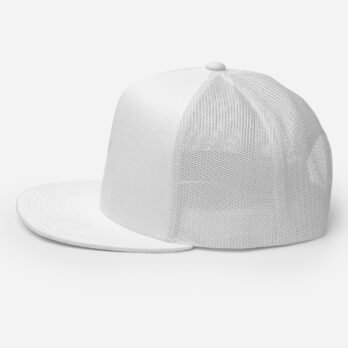 White 5 Panel Trucker Hat